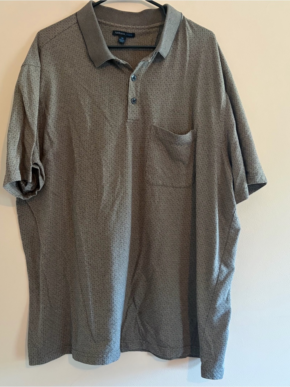 Van Heusen Men's Brown Polo Shirt with Pocket